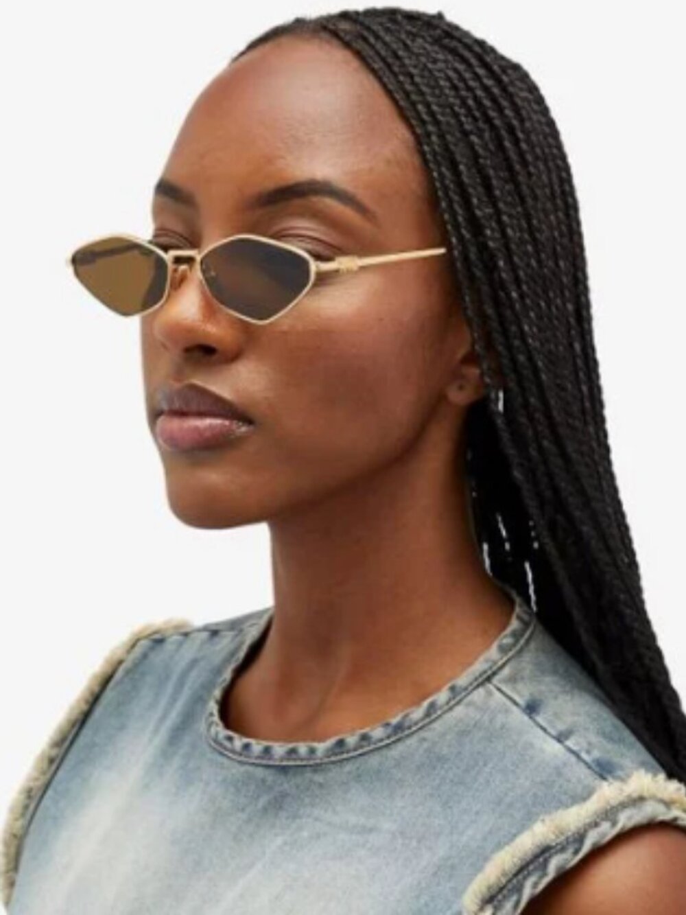 NEW SMU 56Z 5AK09Z MIU MIU SUNGLASSES MU56ZS 5AK09Z GOLD MU 56ZS WOMEN EYEWEAR